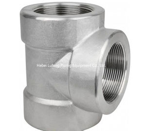 dn 200 stainless/carbon steel threaded pipe fitting equal tee