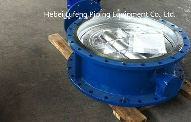 motorized operated high performance oversize DN700 butterfly valve