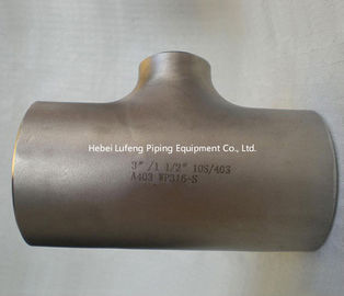 astm/ansi stainless steel butt weld pipe seamless reducing tee