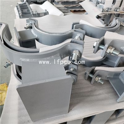 Epoxy coated pipe supports and clamps