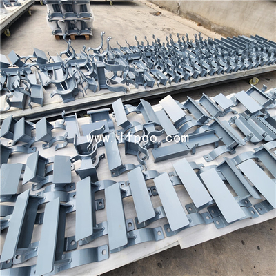 Epoxy coated pipe supports and clamps