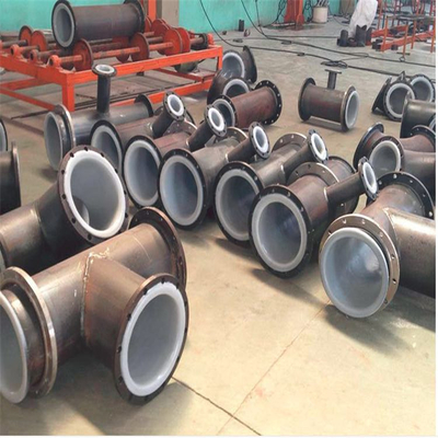 Fluorine plastic anti-corrosion pipe fittings and pipes